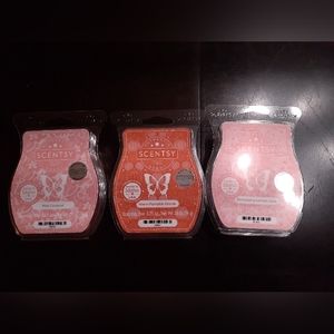 Scentsy Wax Bars  Warm Pumpkin Drizzle, Pink Coconut, Strawberry Lemon Cake